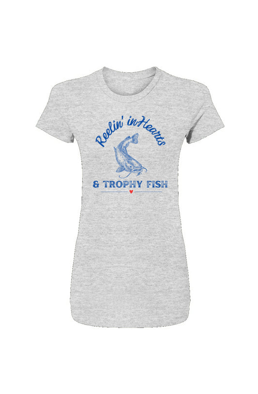 Reelin’ in Hearts & Trophy Fish Women's Tee