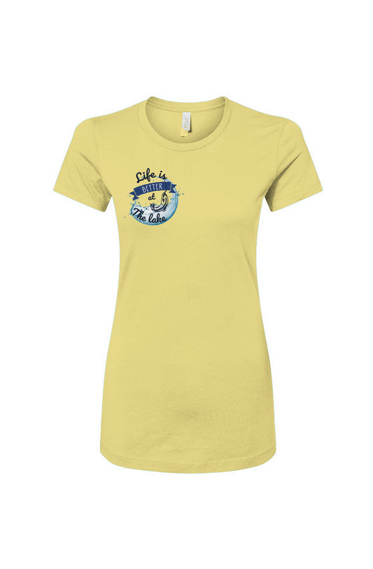 Life is Better at the Lake Women's Slim Fit Tee